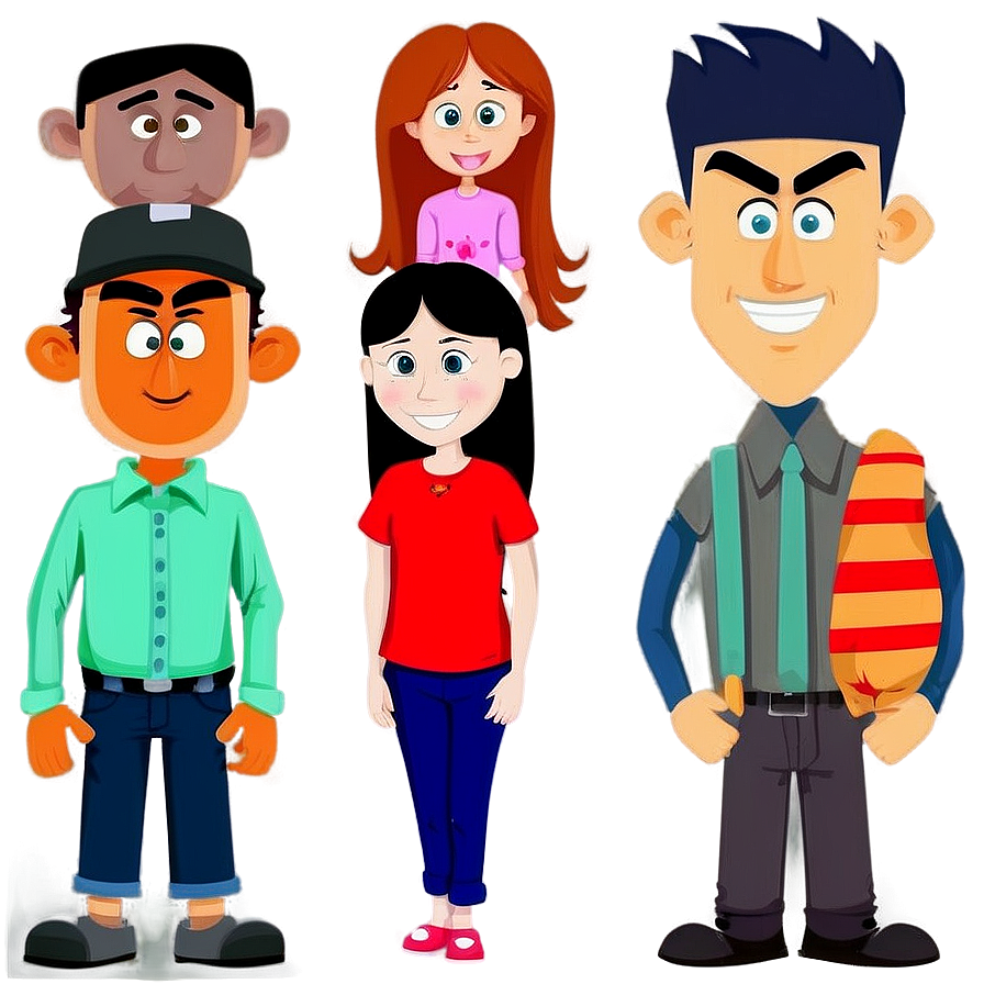 Animated Family Characters Png 69