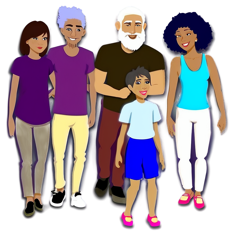 Animated Family Portrait Png Gnc