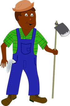 Animated Farmer Character