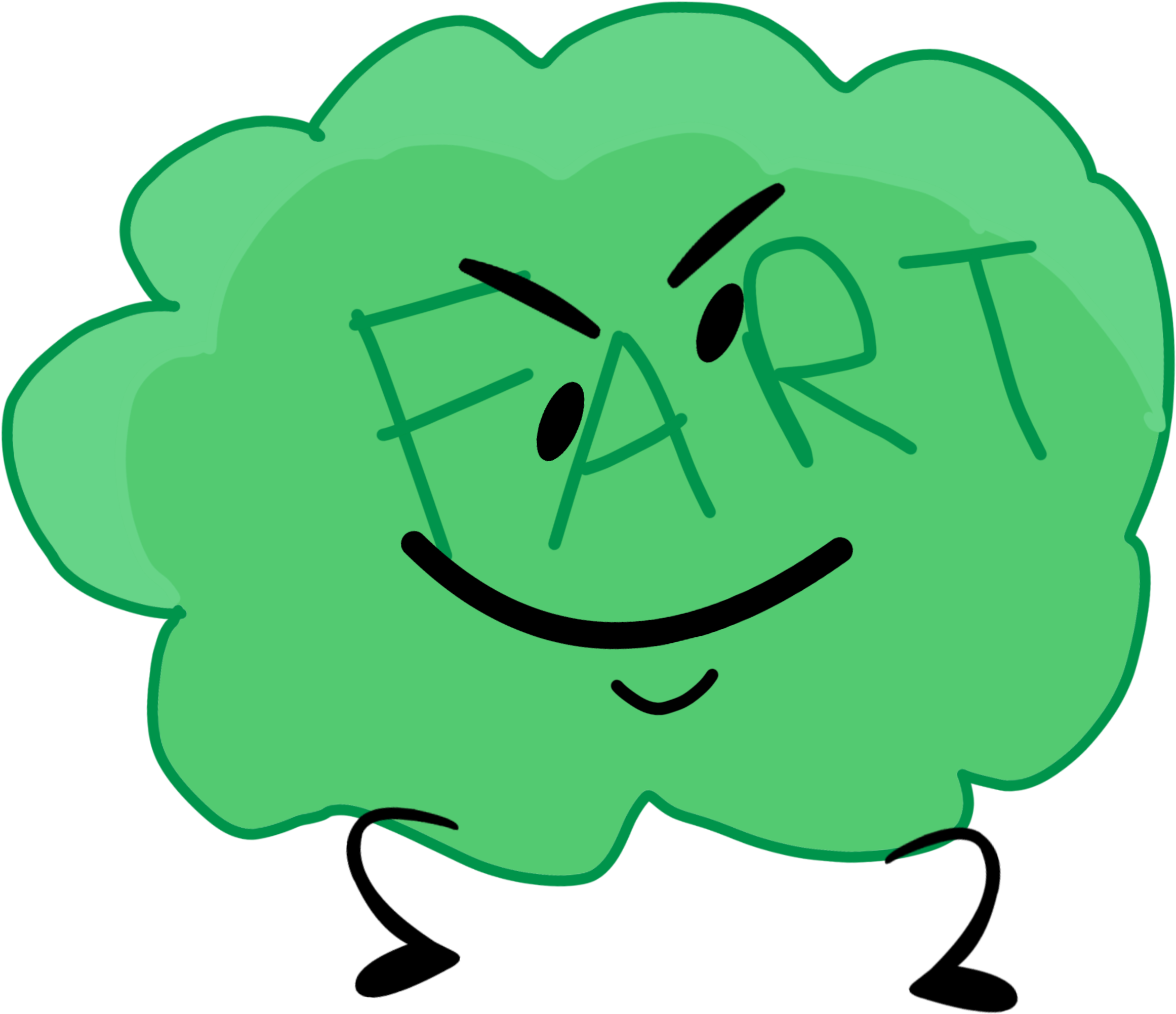 Animated Fart Cloud Character