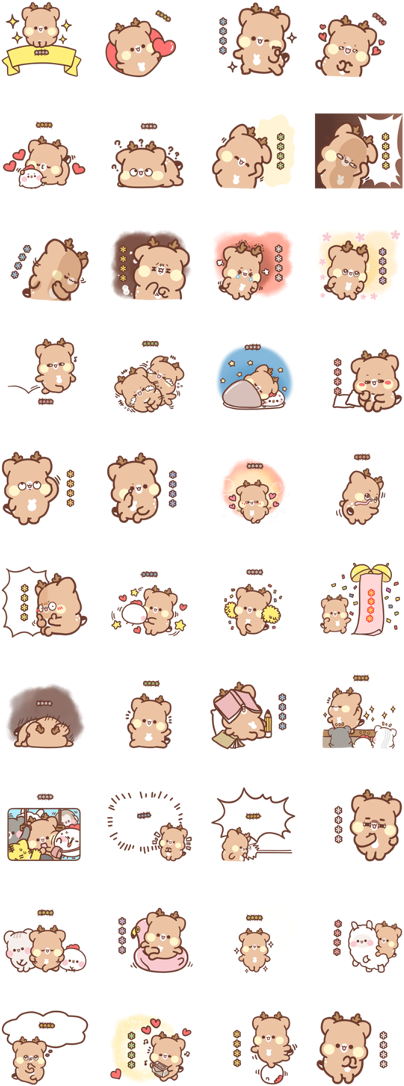 Animated_ Fawn_ Emoji_ Set