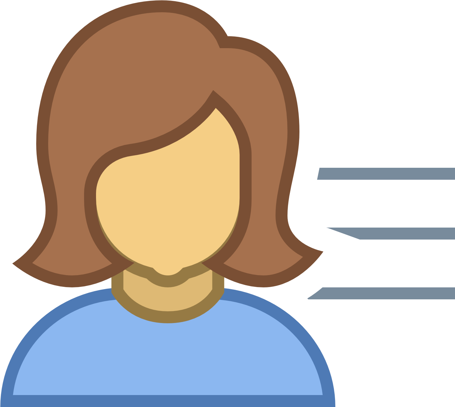 Animated Female Avatar Profile PNG with transparent background