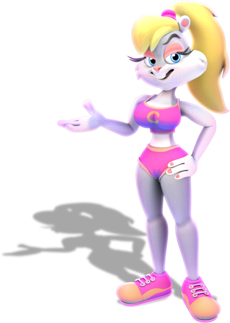 Animated Female Character Pose