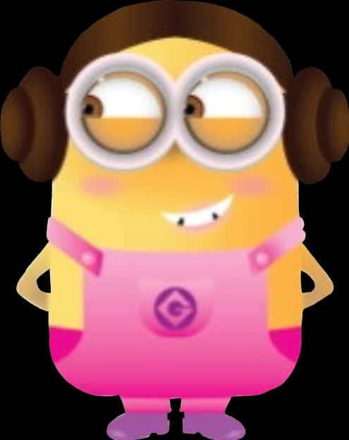 Animated Female Minion Character