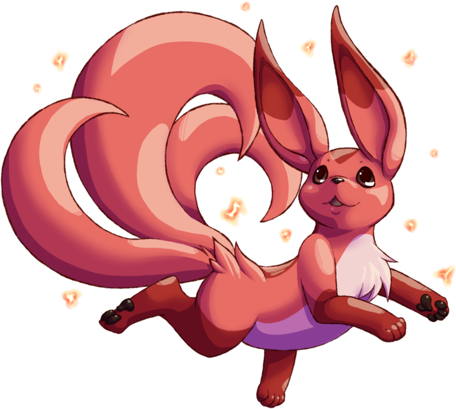 Animated Fennec Fox Magic Dance PNG with transparent background