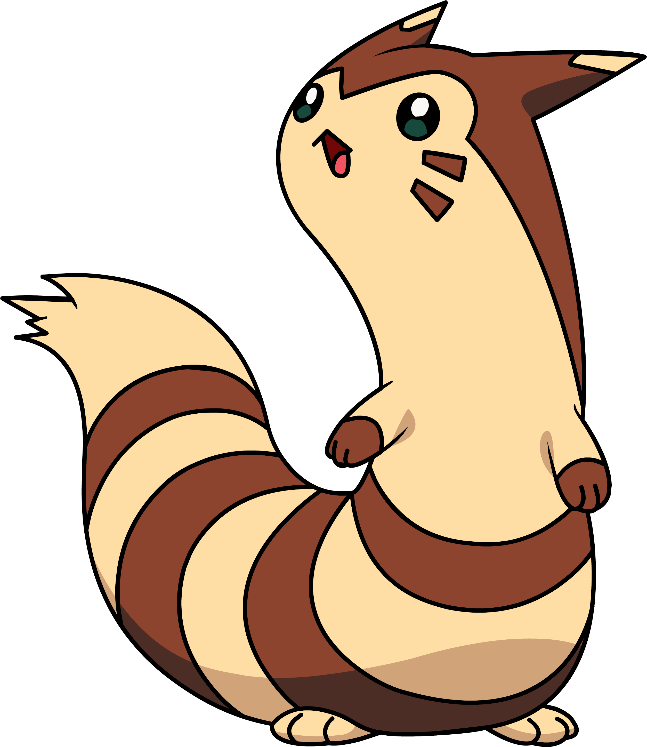 Animated Ferret Character Standing