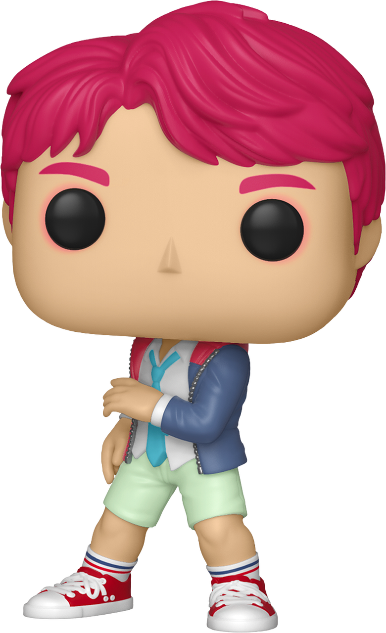 Animated Figurewith Pink Hairand Stylish Outfit