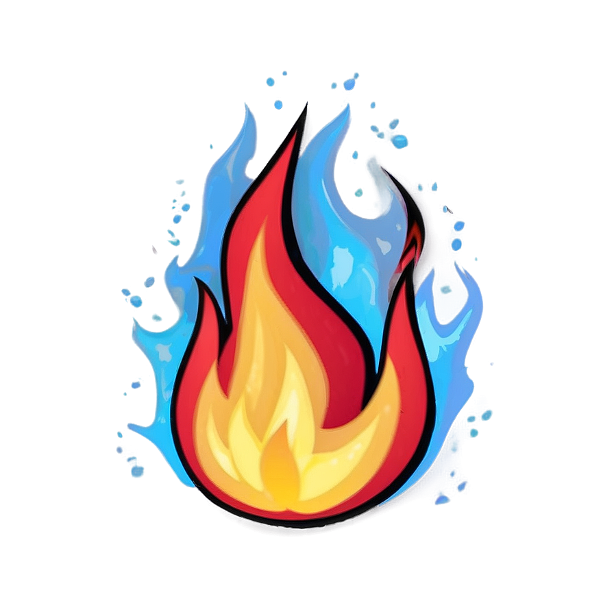 Animated Fire Cartoon PNG psb PNG image with a transparent background, free high-resolution download