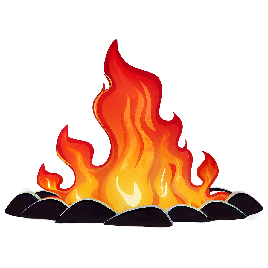 Animated Fire Cartoon PNG tie PNG image with a transparent background, free high-resolution download