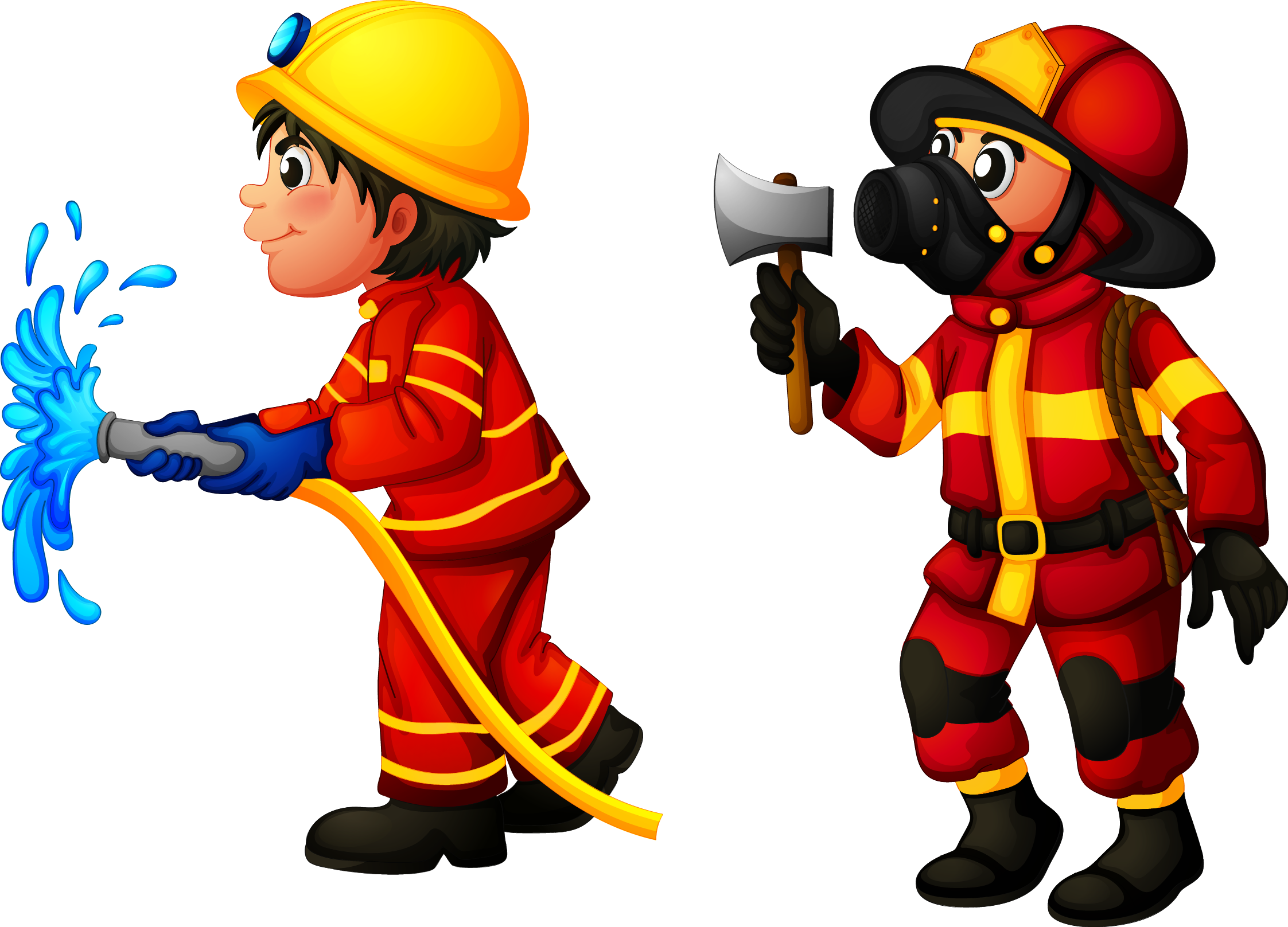 Animated Firefightersin Action