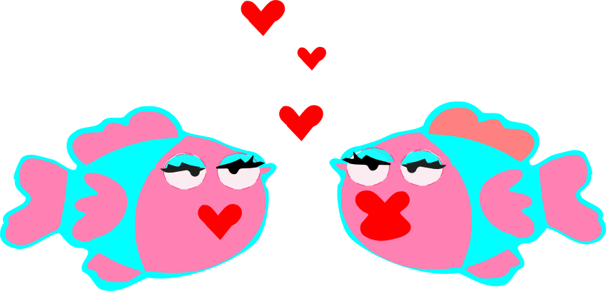 Animated_ Fish_ Love_ Hearts_ Vector