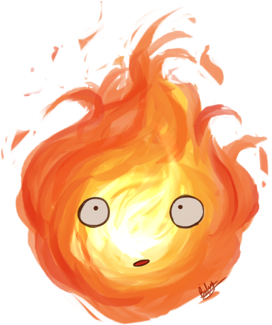 Calcifer By Blackdiamond13-d8na3df Howl's Moving Castle - Howls Moving Castle Png, Transparent Png PNG with transparent background