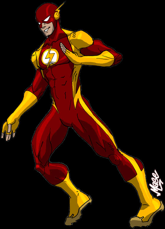 Animated Flash Running Pose