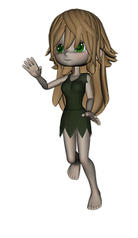 Animated Forest Sprite PNG with transparent background