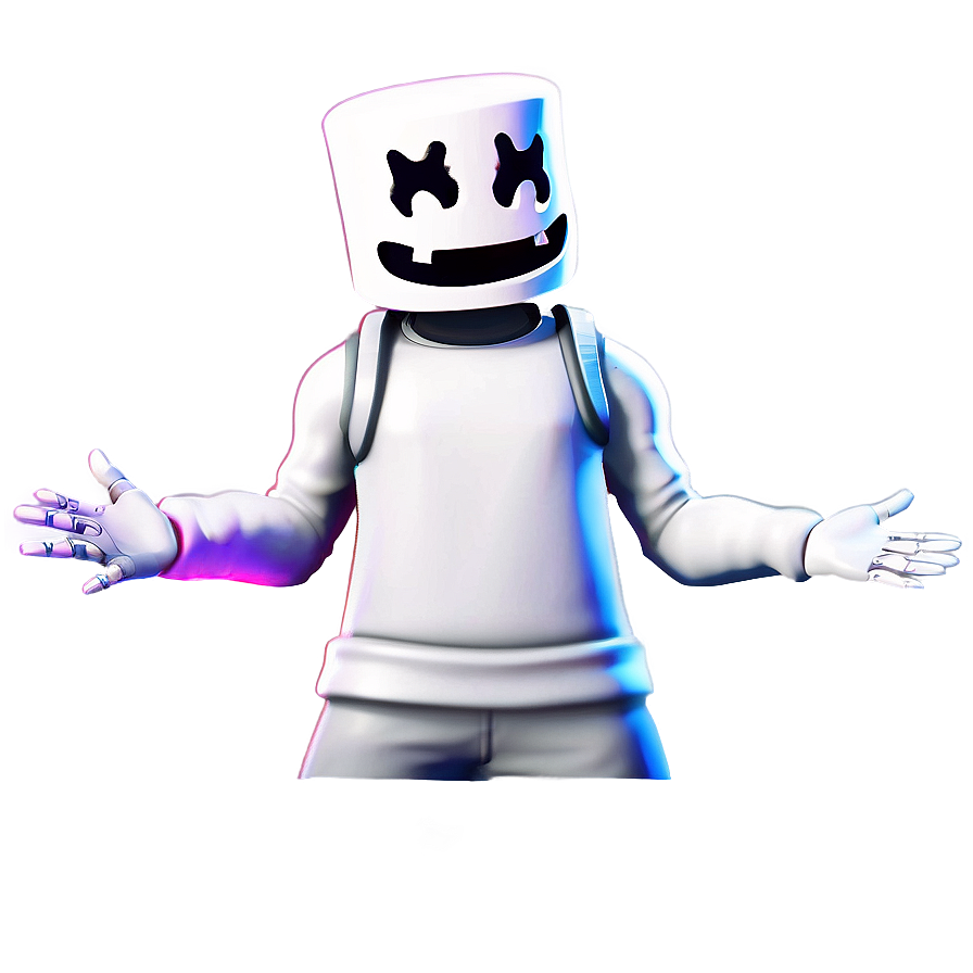 Animated Fortnite Marshmello Png 06252024