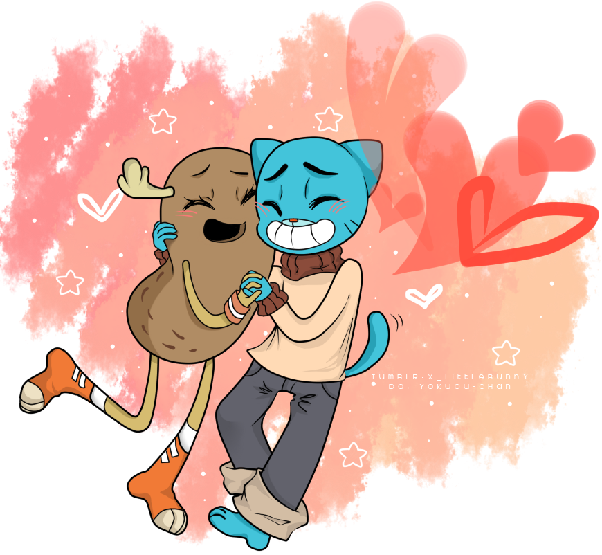 Animated Friends Embrace