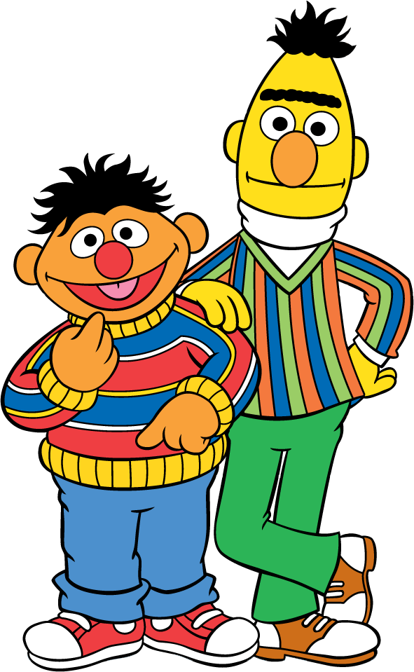 Sesame Street Clip Art - Sesame Street Bert And Ernie Cartoon, HD Png Download PNG with transparent background