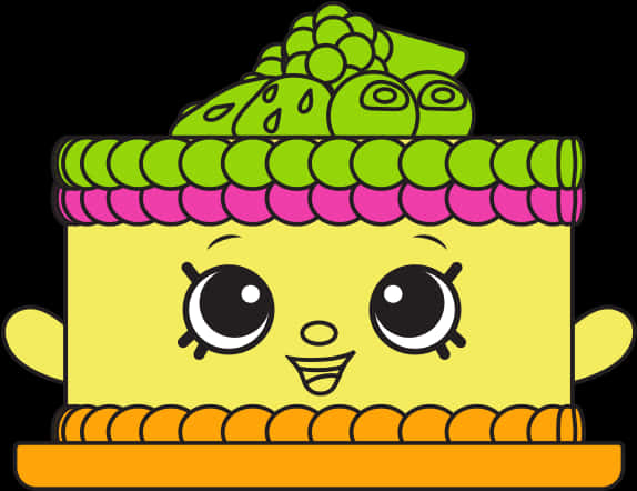 Bree Birthday Cake - Shopkins Bree Birthday Cake PNG with transparent background