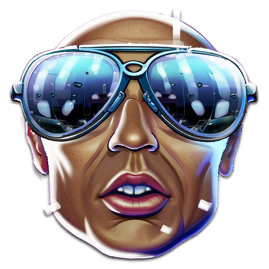 Animated Gangster Glasses Png Txi