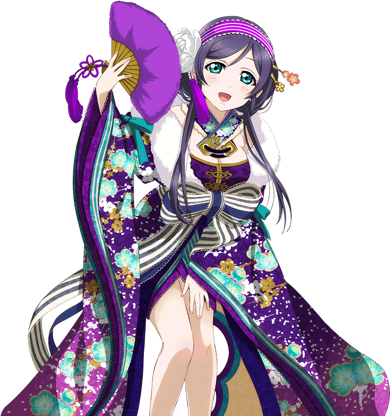 Animated Girlin Traditional Kimono