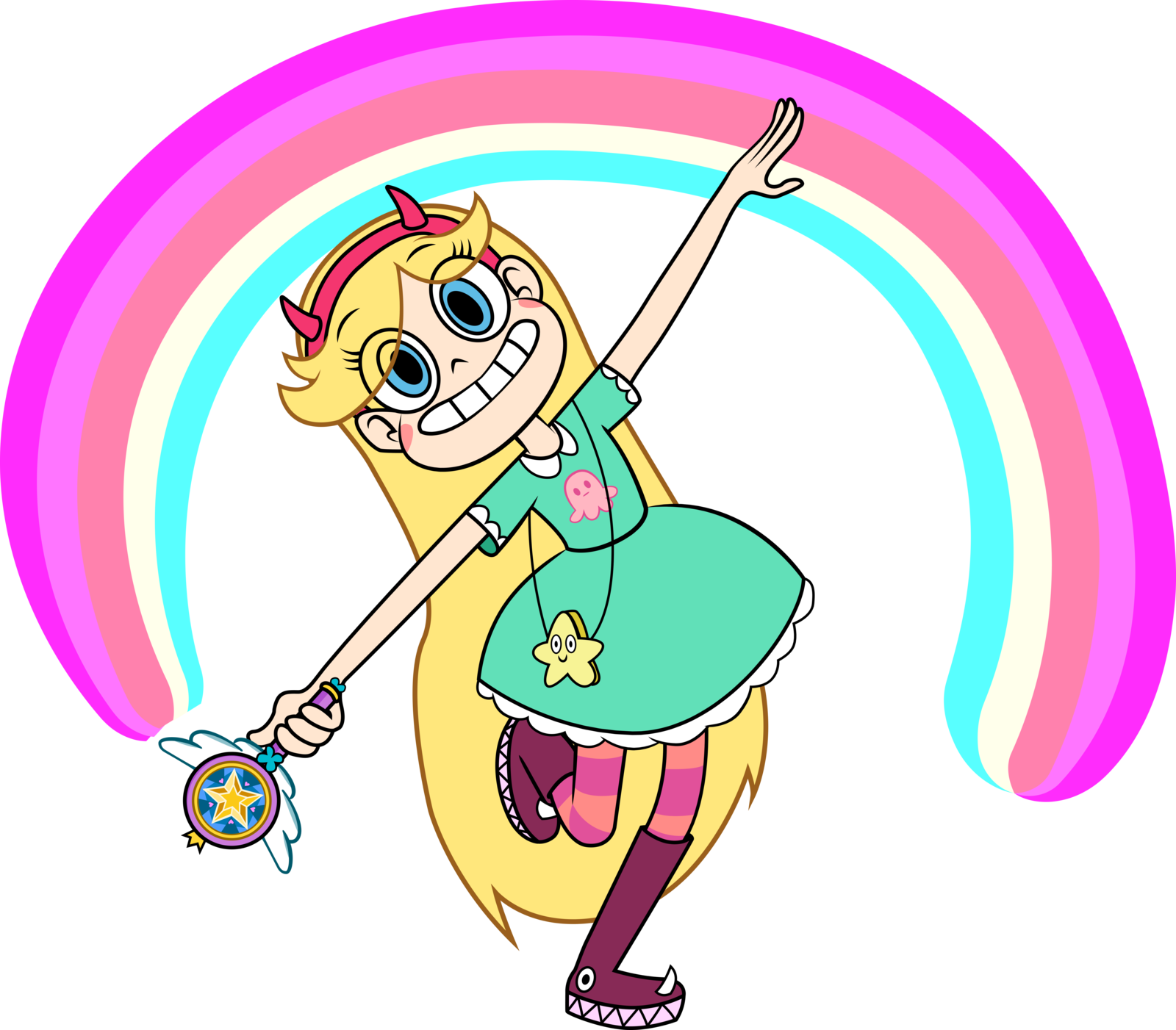 Transparent Arcoiris Png - Star Butterfly Rainbow, Png Download PNG with transparent background