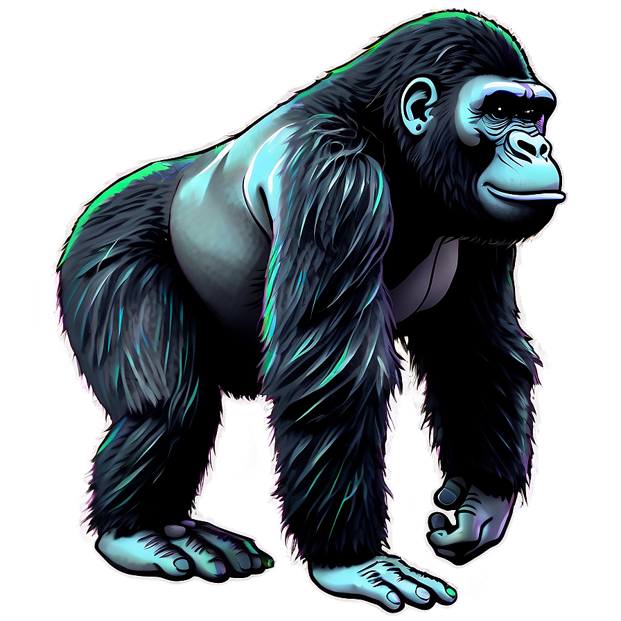 Animated Gorilla Walking Png Iwc48