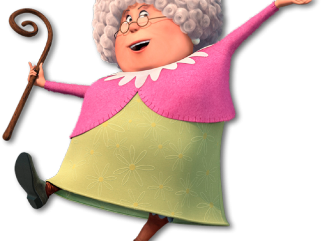 Animated Grandma Celebrating