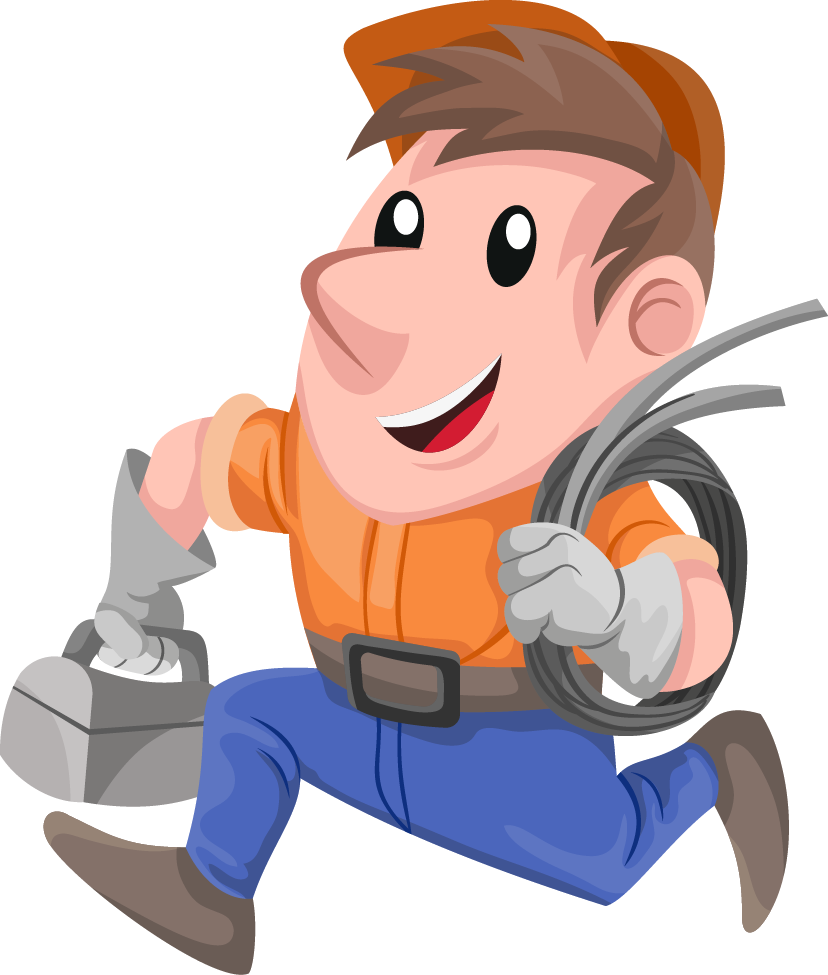 Animated Handymanwith Tools