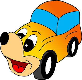 Animated Happy Car Cartoon