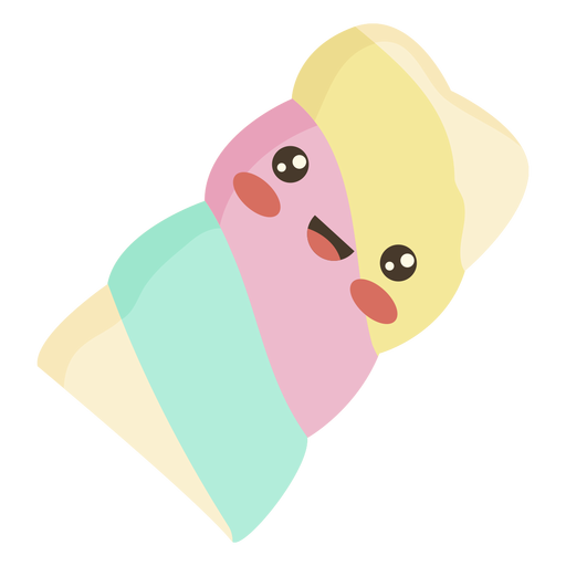 Animated Happy Marshmallows PNG with transparent background
