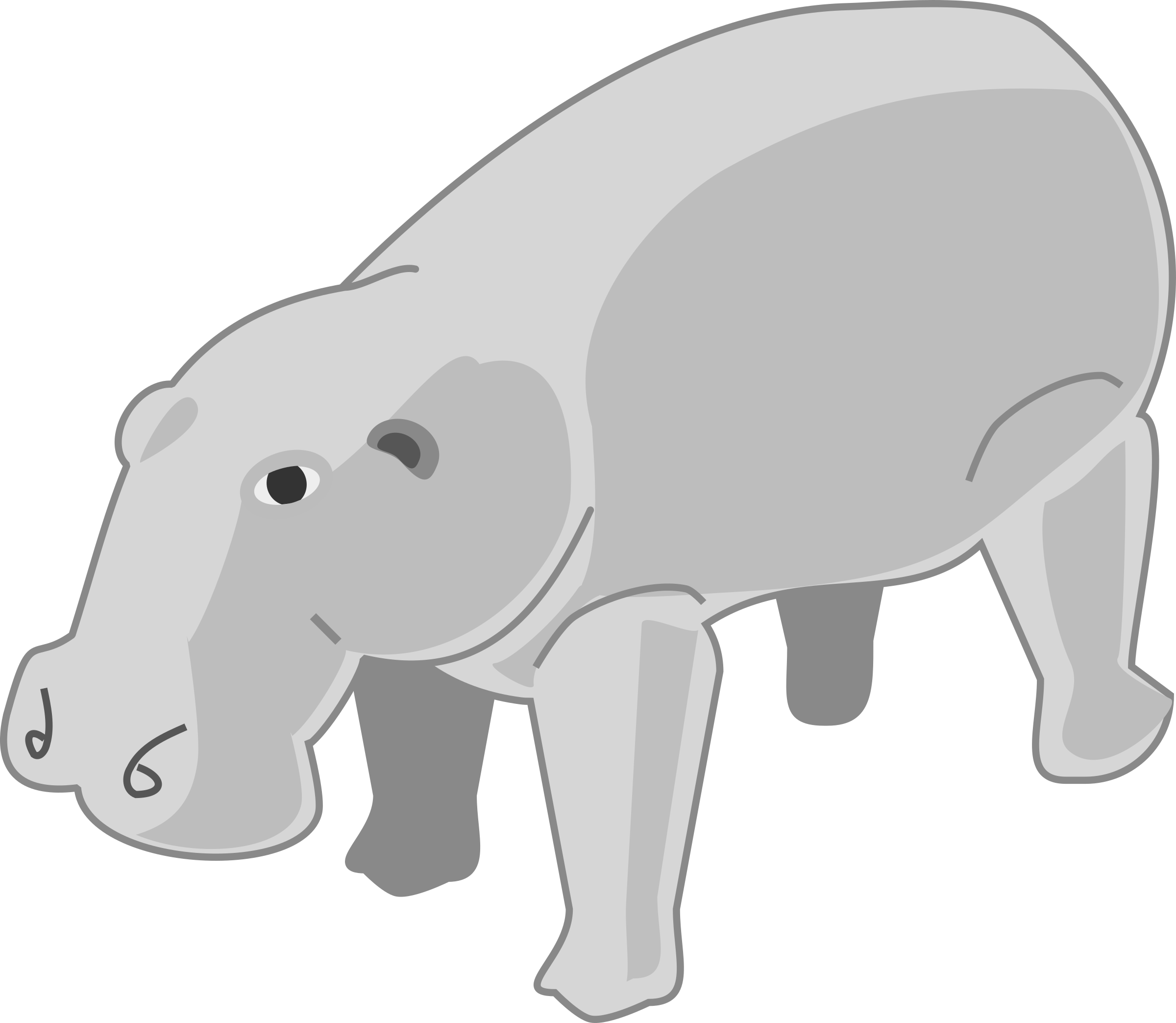 Animated Hippopotamus, HD Png Download PNG with transparent background