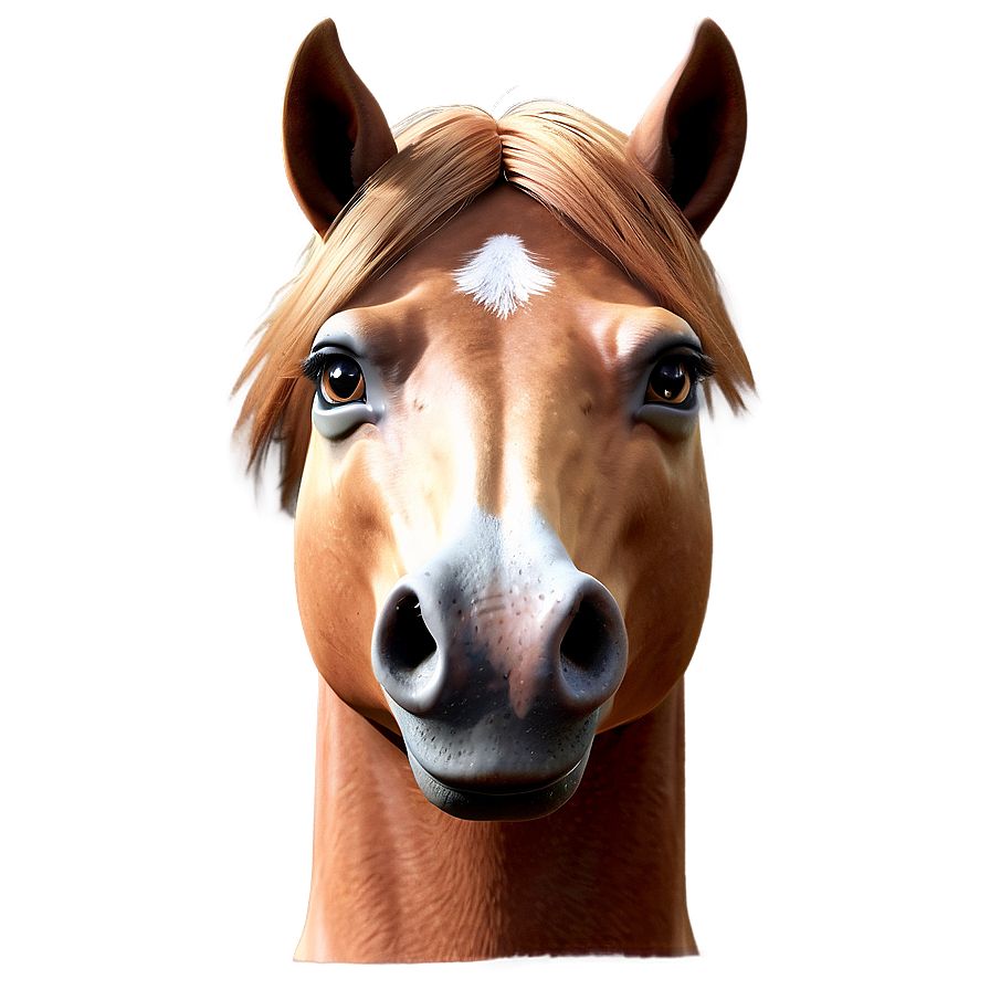 Animated Horse Head Character Png Rxk