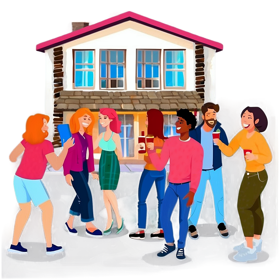 Animated House Party Fun Png 06262024