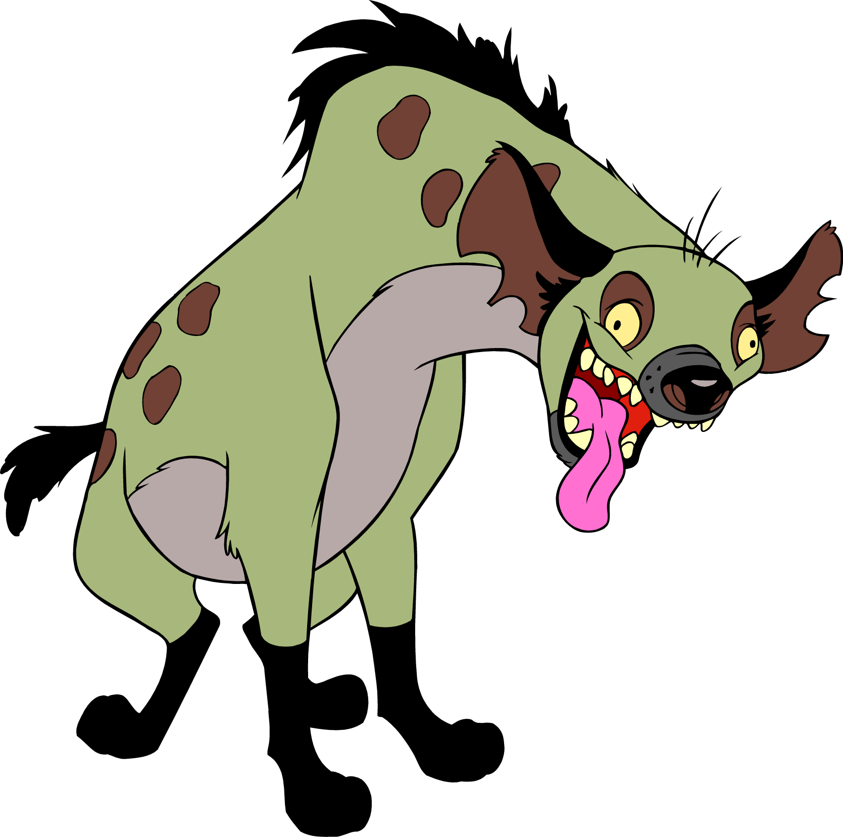 Animated Hyena Cartoon Character