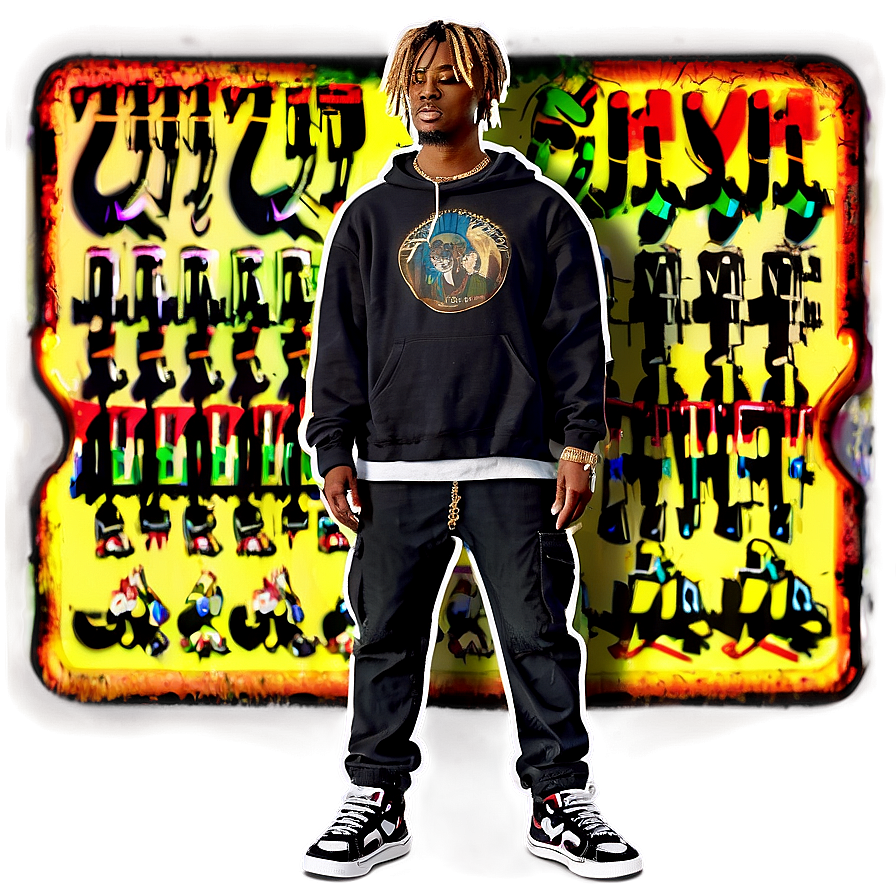 Animated Juice Wrld Character PNG 05212024 PNG with transparent background