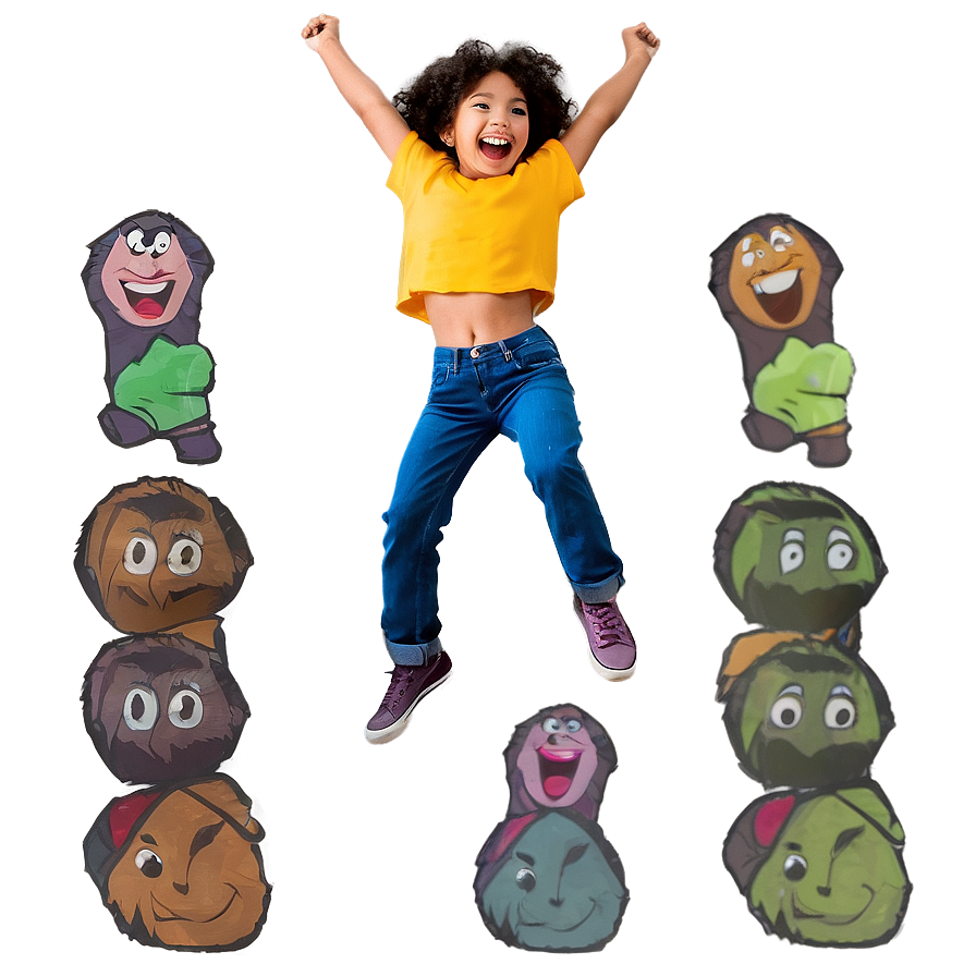 Animated Jumping Character PNG ehc PNG with transparent background