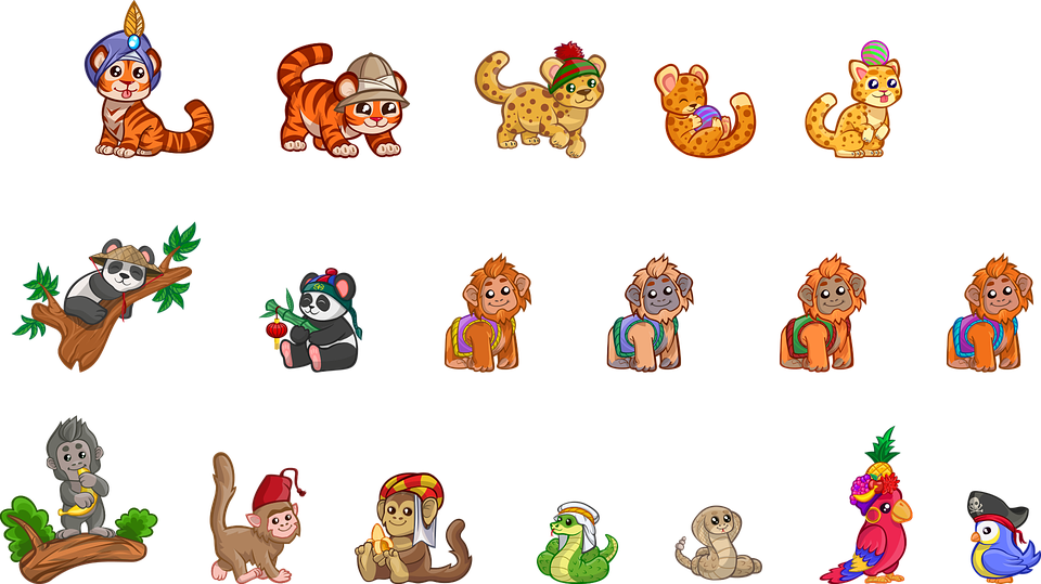 Animated_ Jungle_ Animals_ Collection