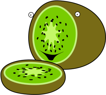 Cartoon Kiwi Clip Arts - Fruit, HD Png Download PNG with transparent background