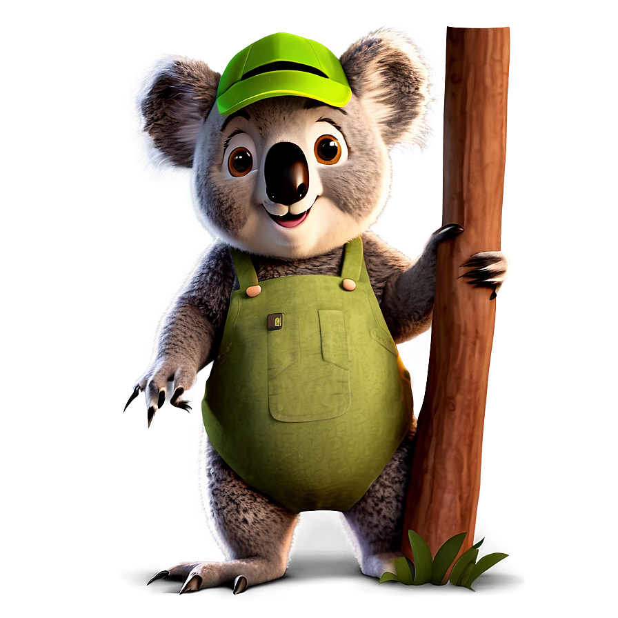 Animated Koala Character Png Bin