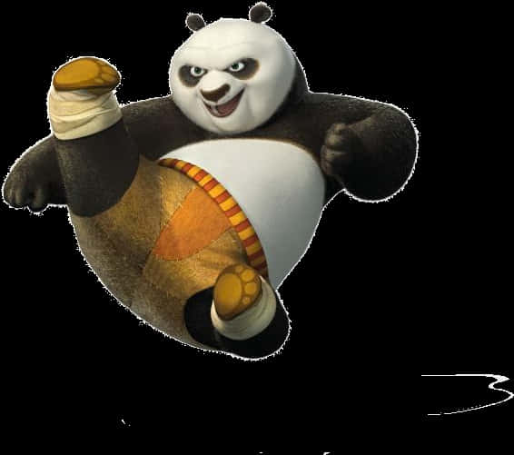 Animated Kung Fu Panda Action Pose