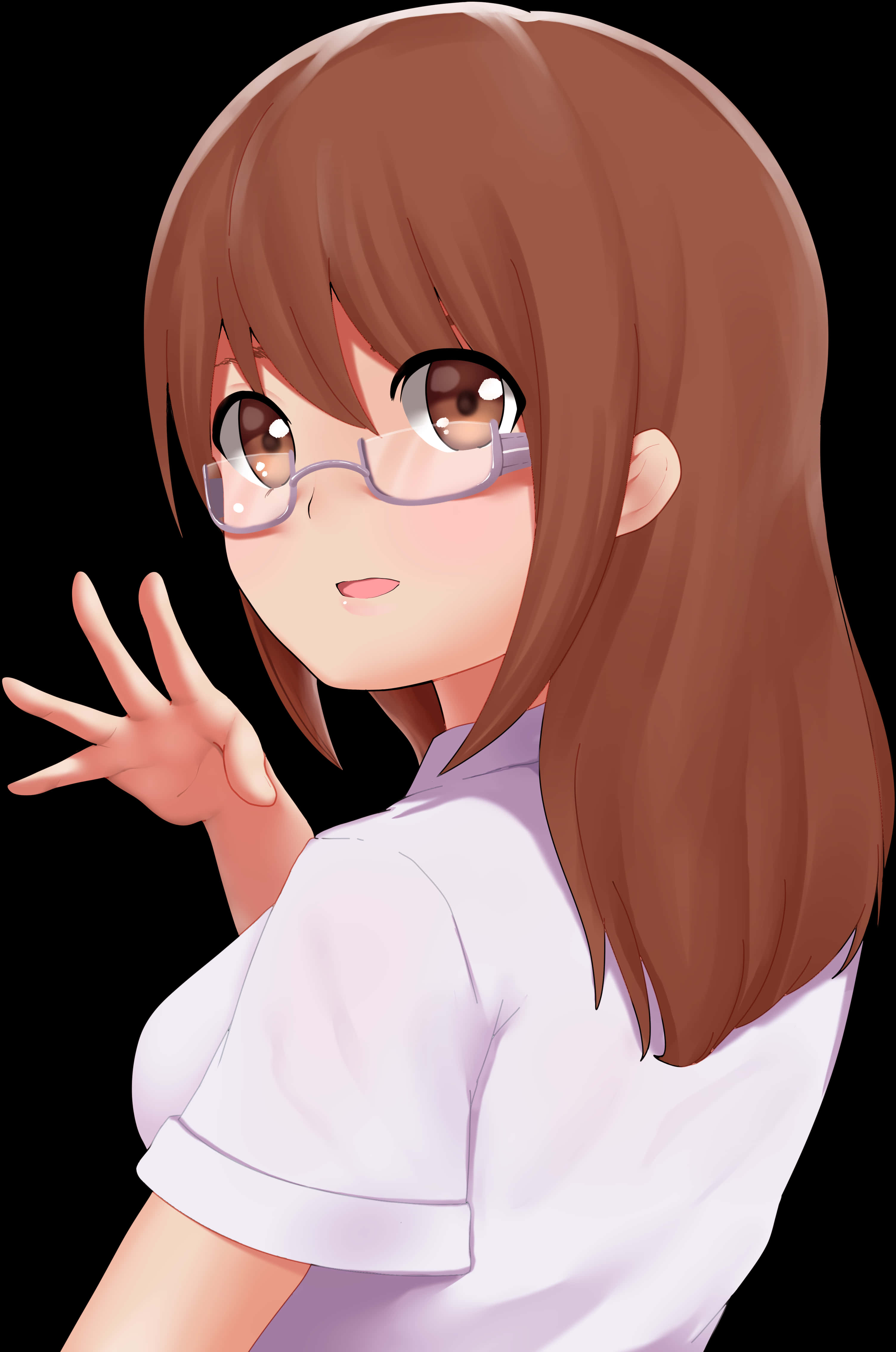 Animated Librarian Girl, HD Png Download PNG with transparent background