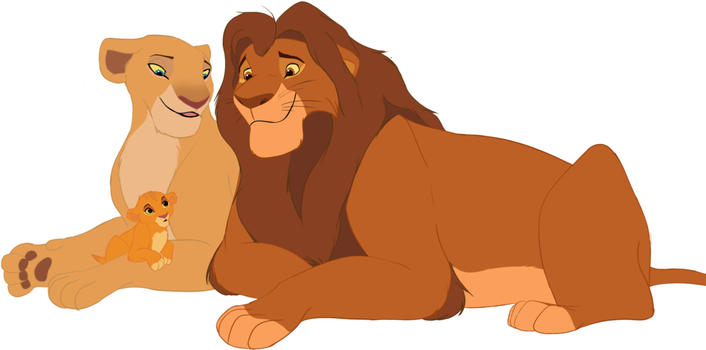 Animated Lion Family