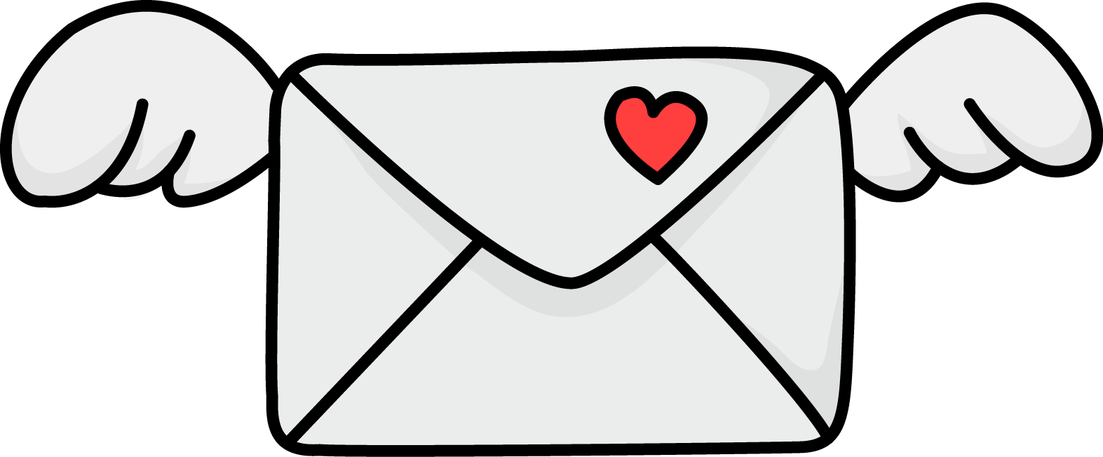 Animated Love Envelope With Wings