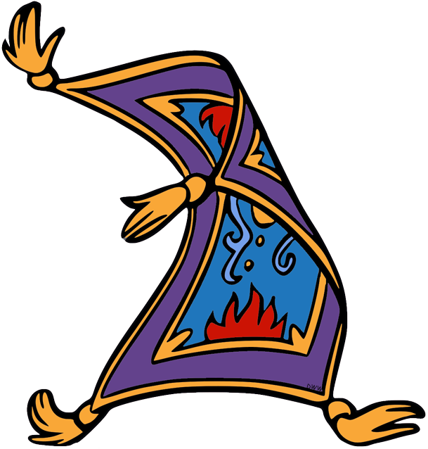 Back To Aladdin Clip Art Menu - Aladdin Magic Carpet Clipart, HD Png Download PNG with transparent background