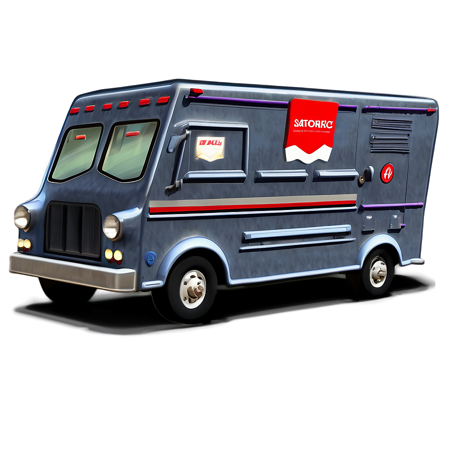 Animated Mail Truck Graphic Png 21