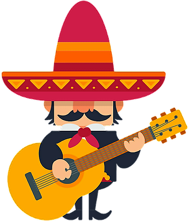 Animated Mariachi Guitar Player