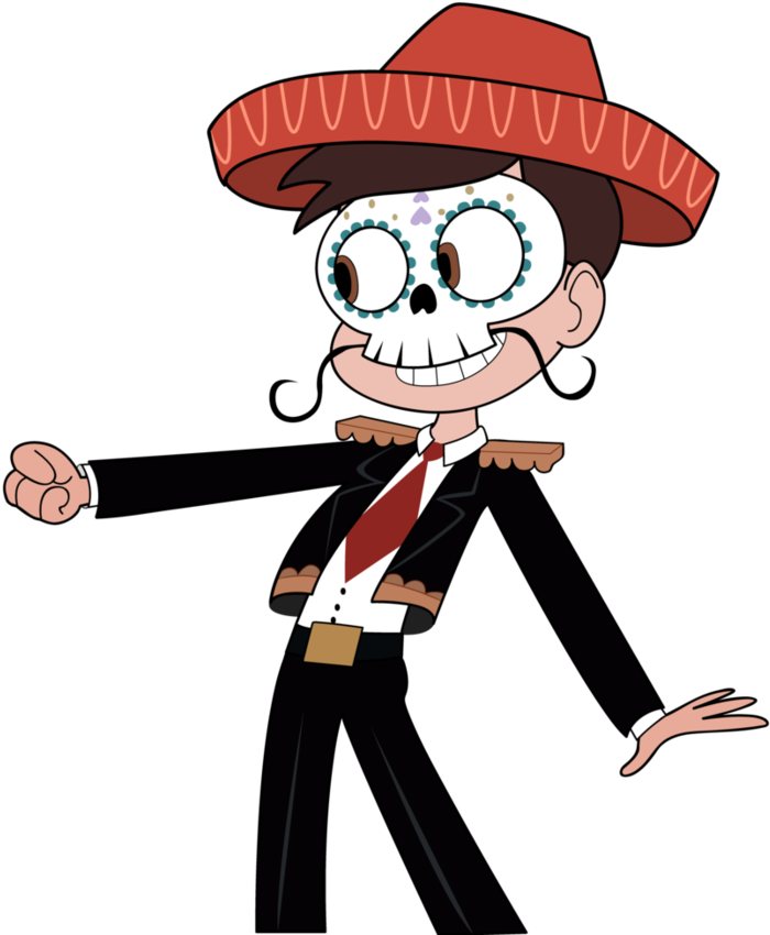 Animated Mariachi Skeleton Character