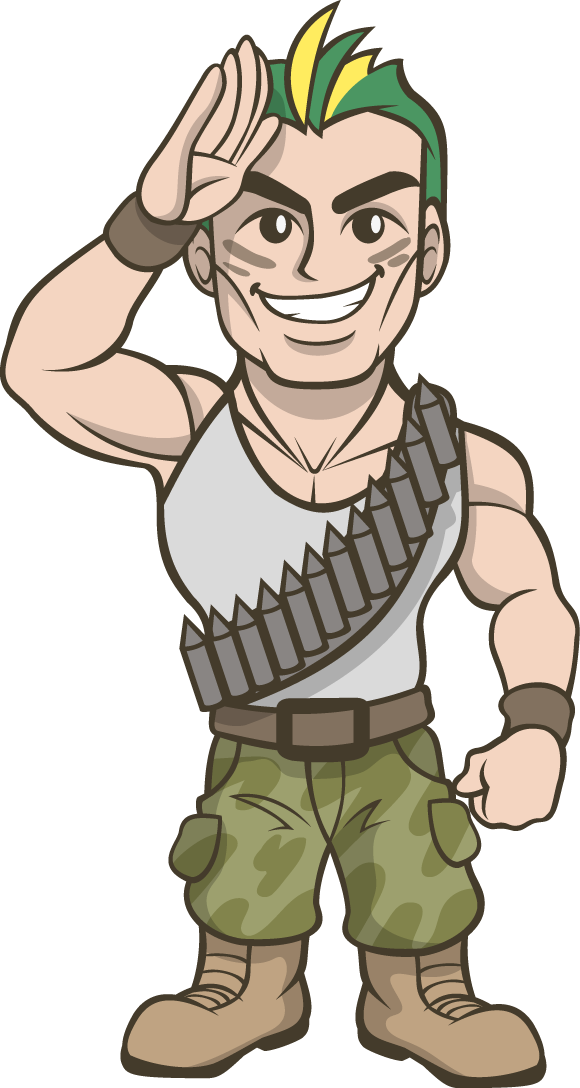 Soldier Commando Clipart - Commando Cartoon Png, Transparent Png PNG with transparent background