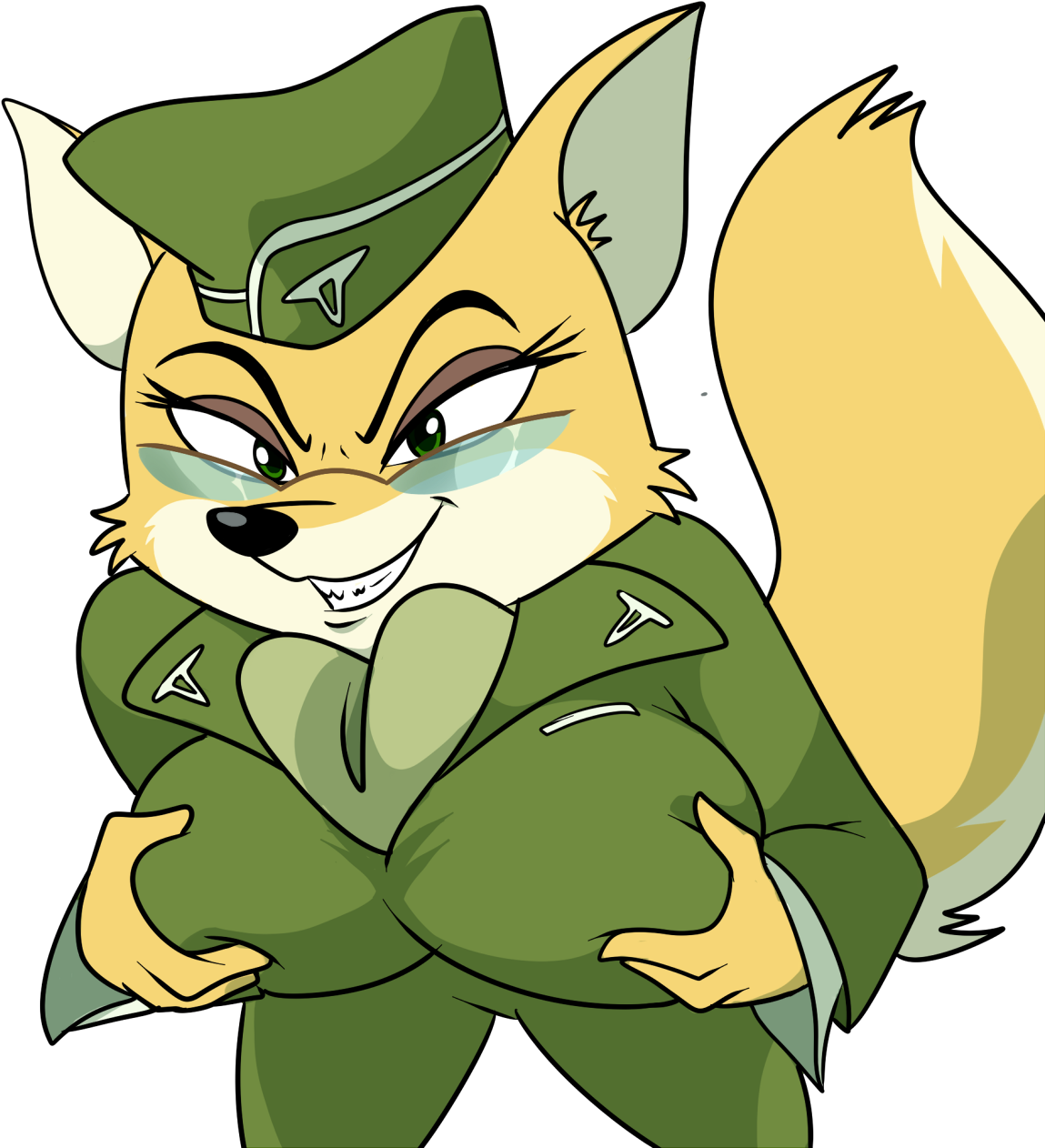 Animated Military Squirrel Character