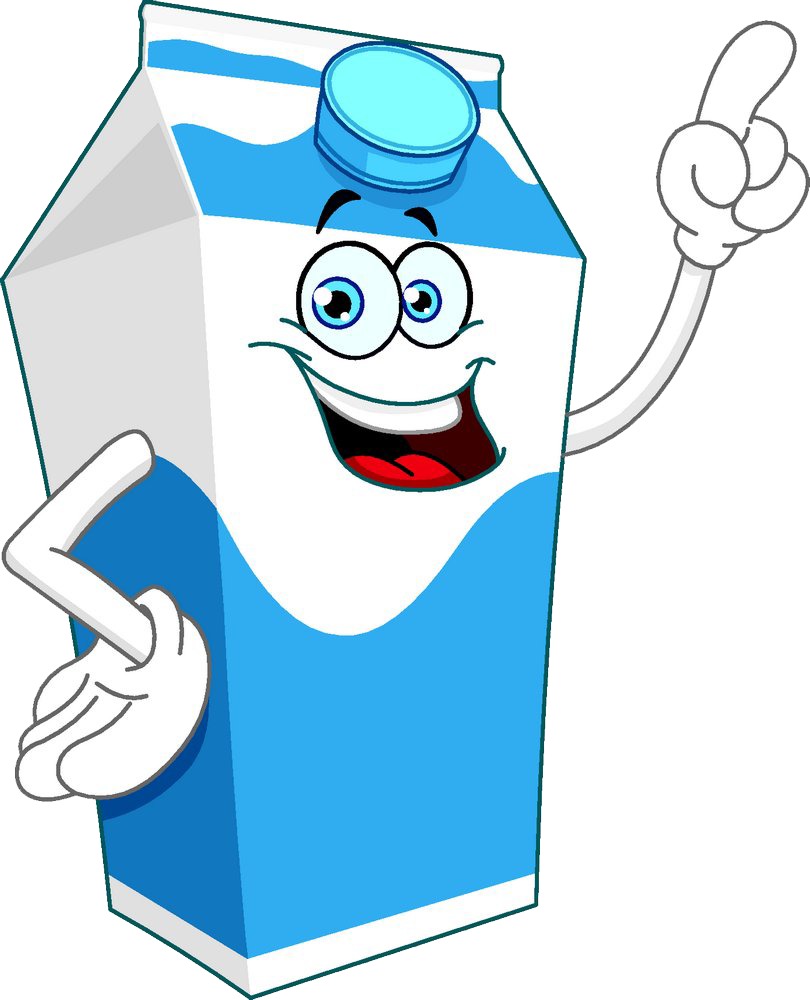 Animated Milk Carton Character